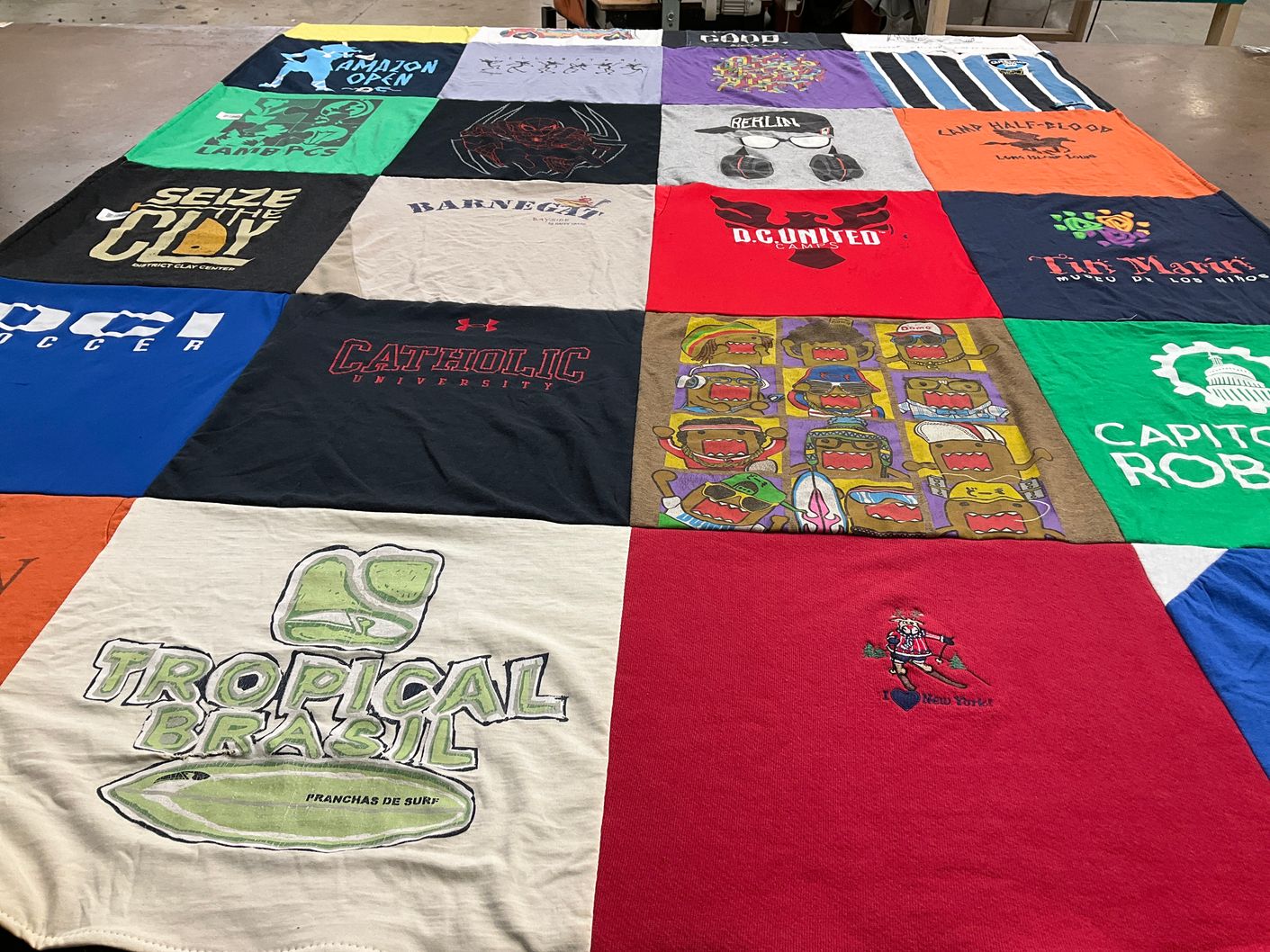 T-shirt quilt featuring d.c. united by Claudia from DC
