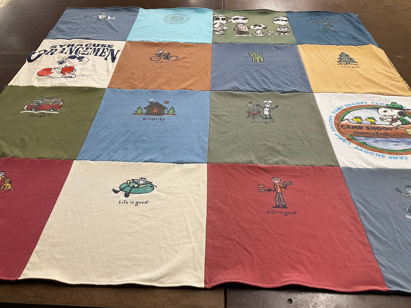 T-shirt quilt from syracuse university by Donna from NY