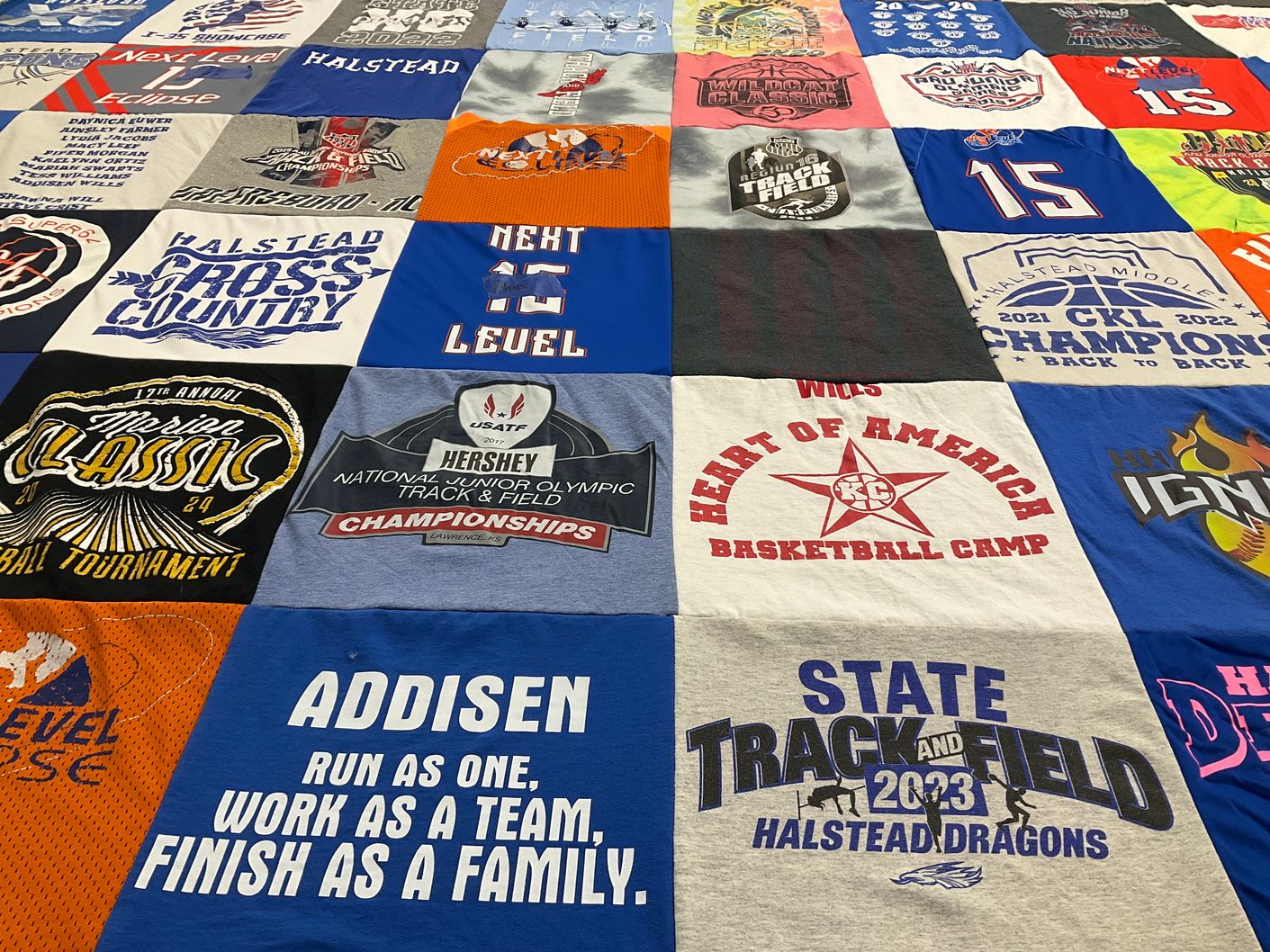 T-shirt quilt from halstead dragons by Suzanne from KS