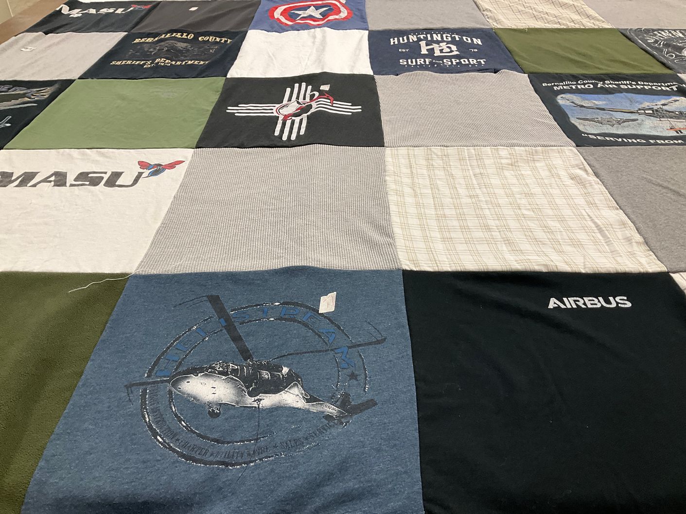 T-shirt quilt from masu university by Maria from NM