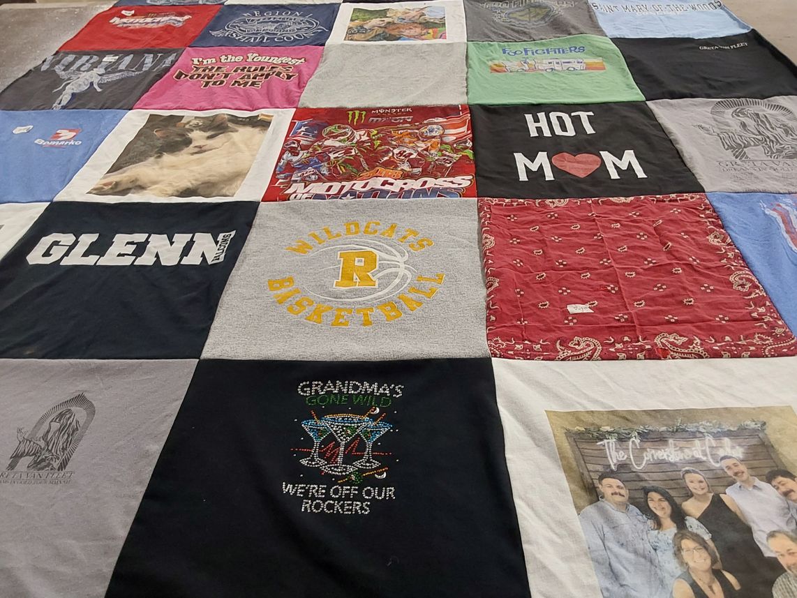 T-shirt quilt from wildcats basketball by Jenny from IN