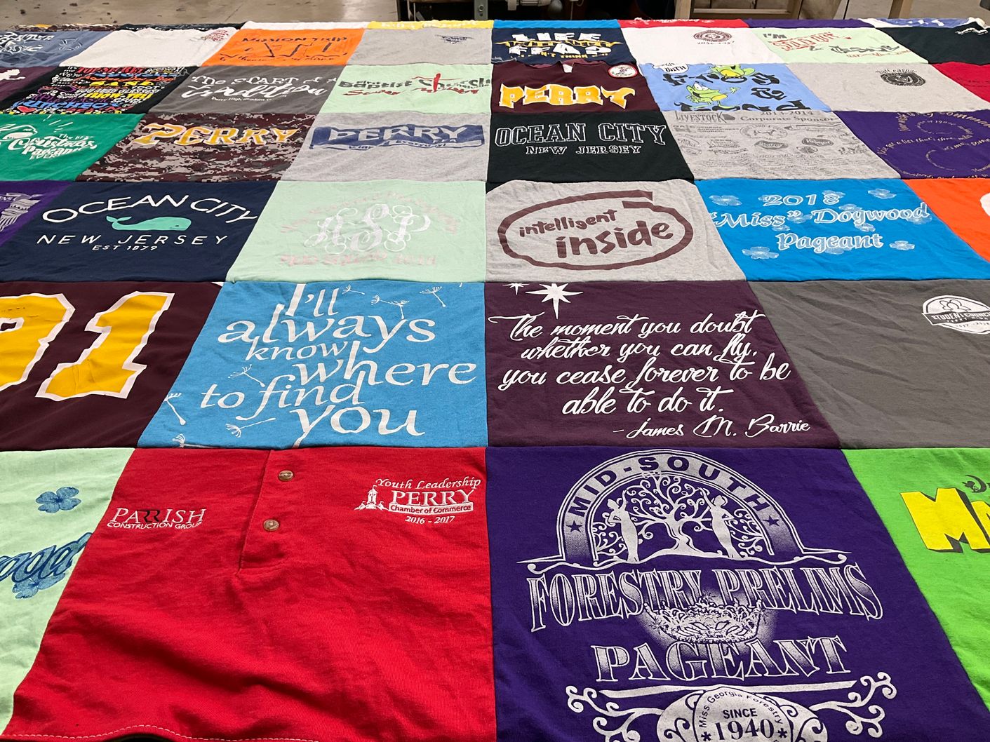 T-shirt quilt by Natalie from GA