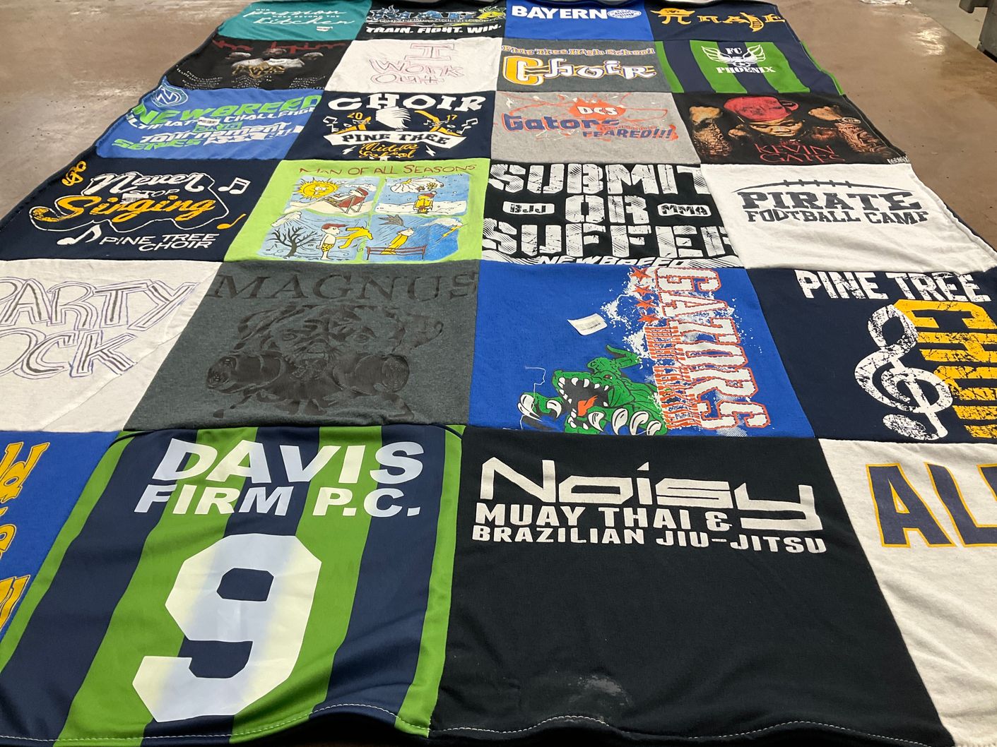 T-shirt quilt featuring gators football team by Tanya from TN