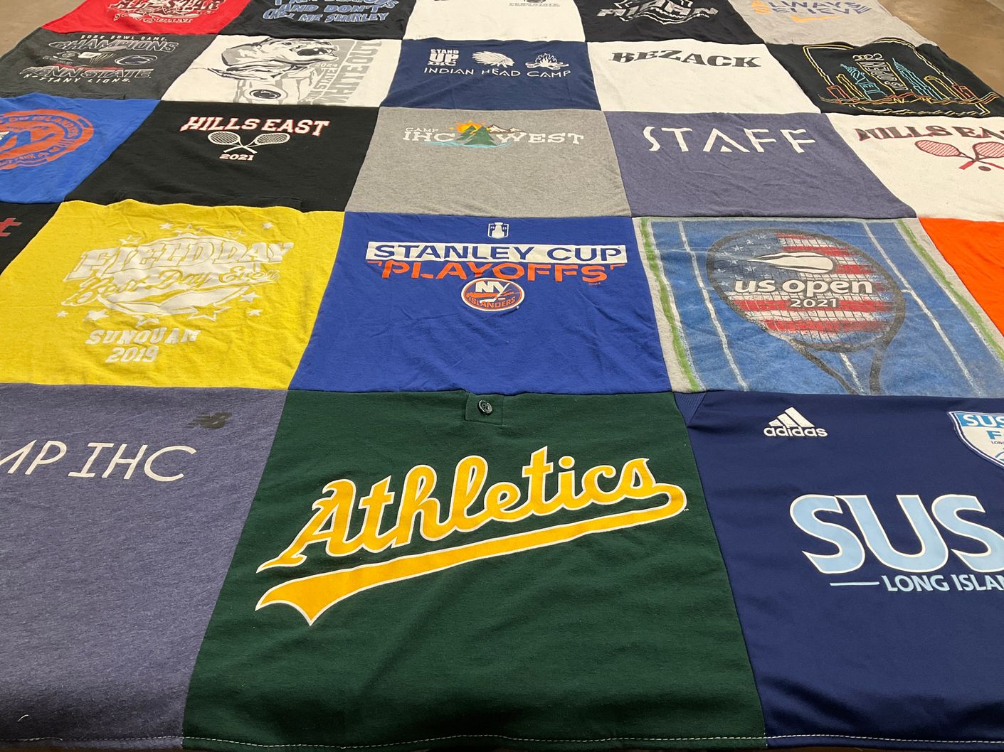 T-shirt quilt featuring new york islanders by Jodi from NY