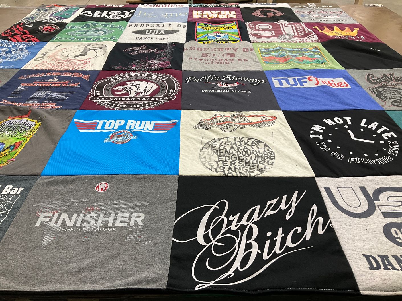 T-shirt quilt by Trina from WA