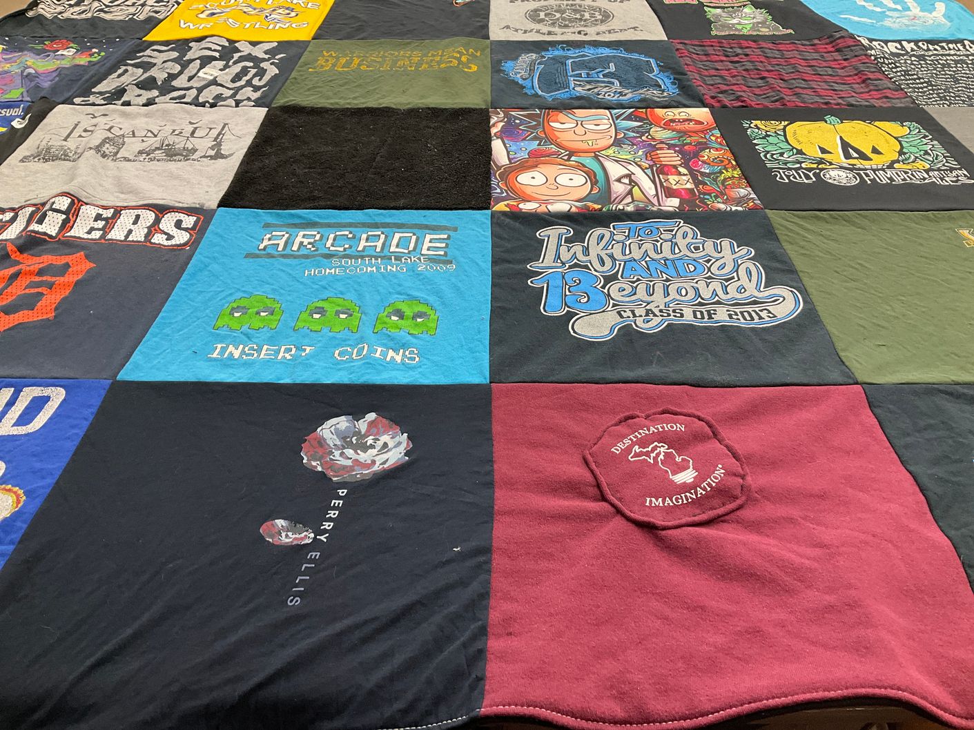T-shirt quilt from south lake high school by Amber from MI