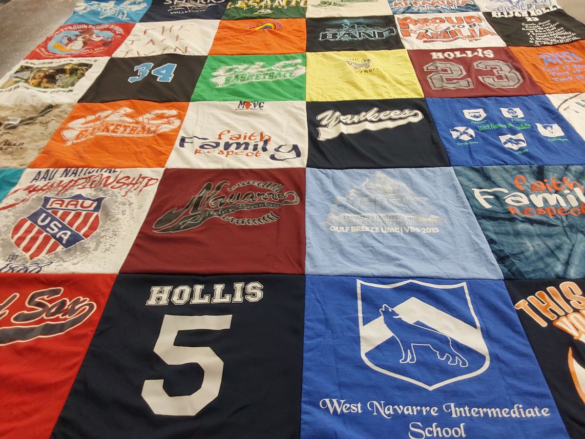 T-shirt quilt featuring new york yankees, boston red sox by Julie from FL