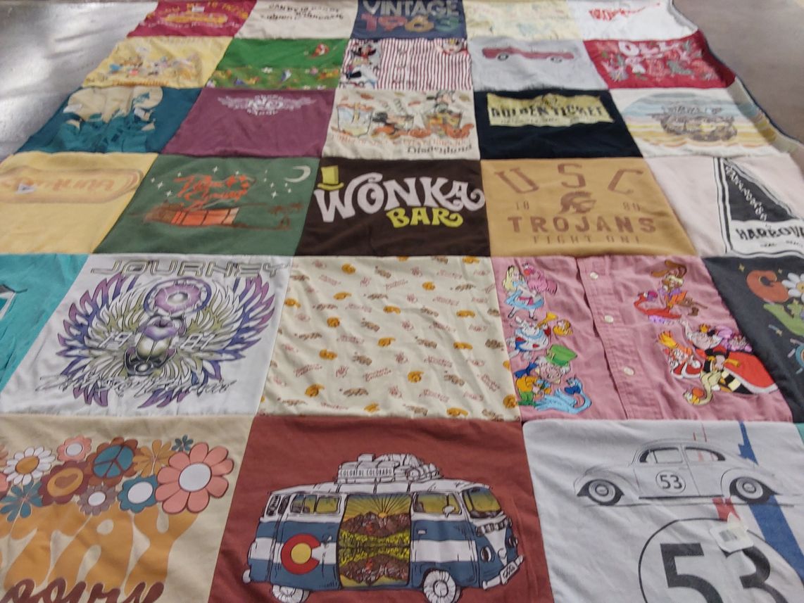 T-shirt quilt featuring usc trojans by Holly from CA