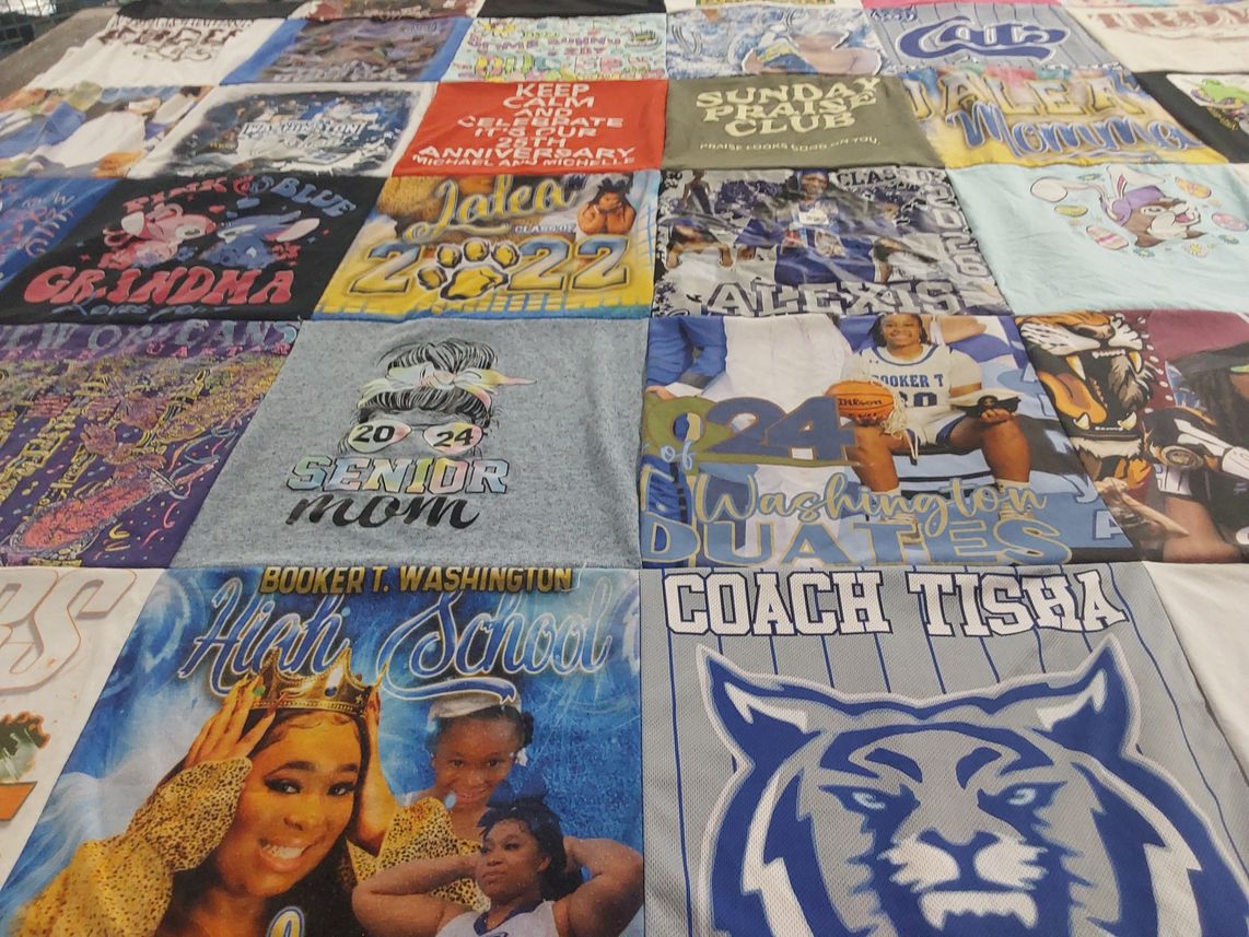 T-shirt quilt featuring booker t washington duates by Netisha from FL