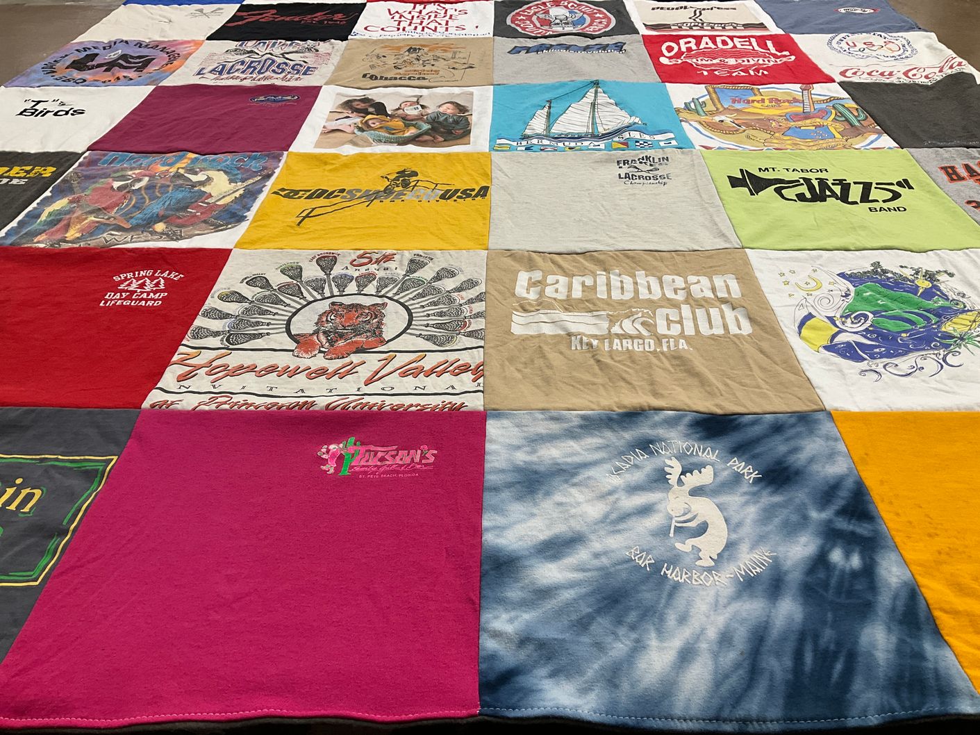 T-shirt quilt featuring mt tabor jazz band by jae from NJ