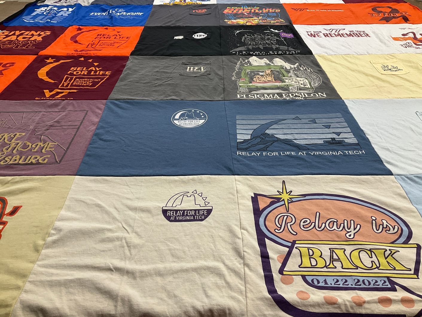 T-shirt quilt from virginia tech by Brittany from VA