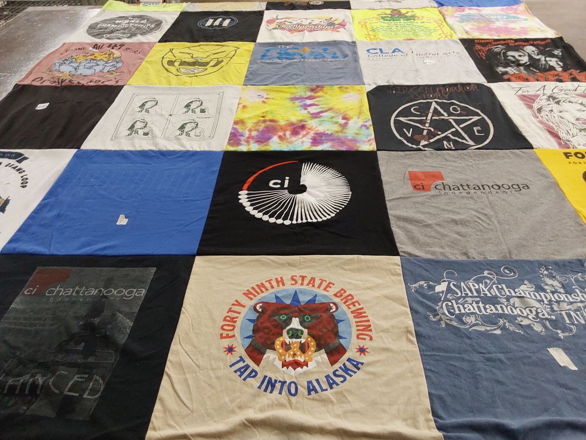 T-shirt quilt from college of liberal arts by Hayden from TN