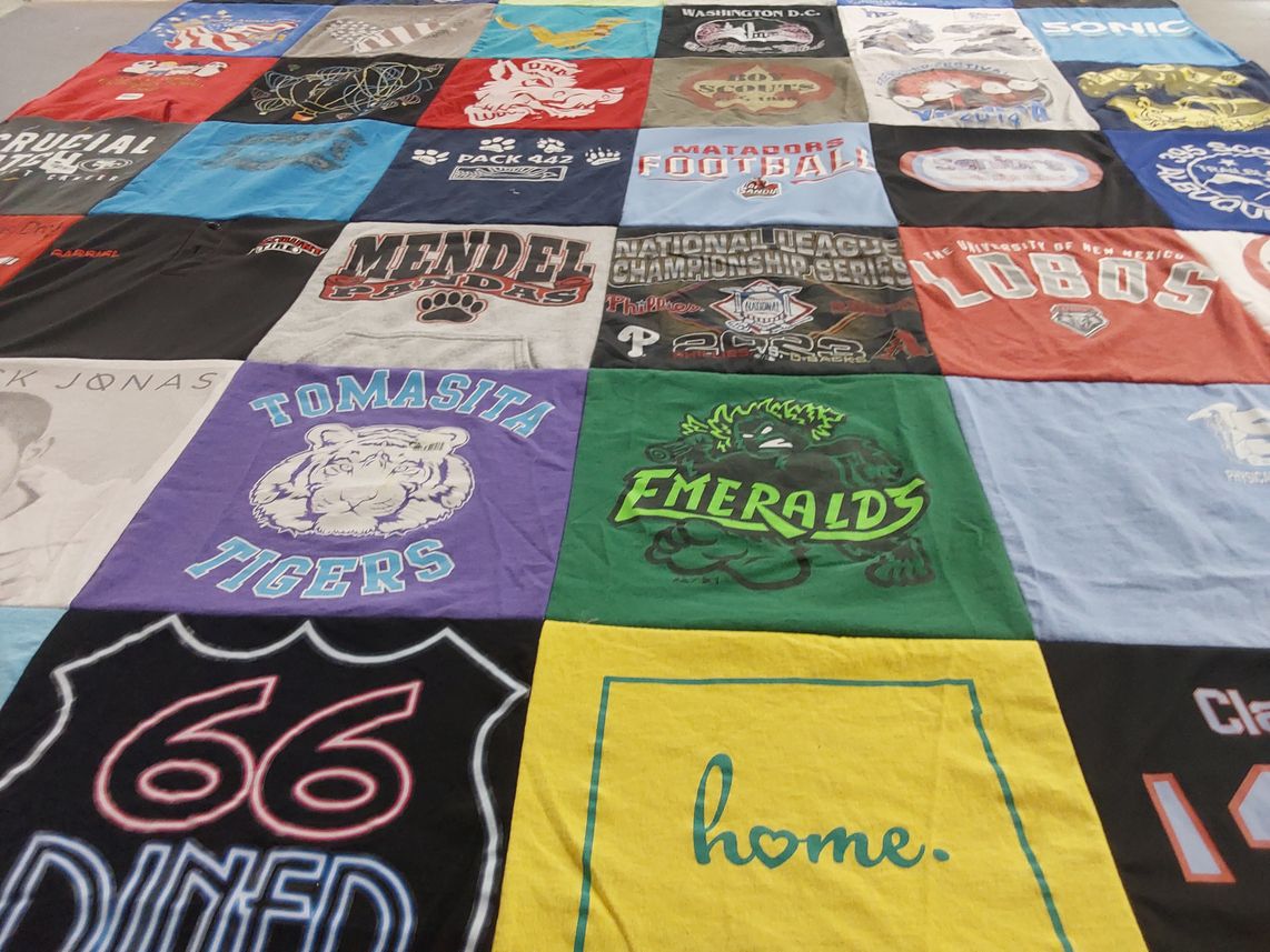 T-shirt quilt featuring matadors football by Amanda from NM