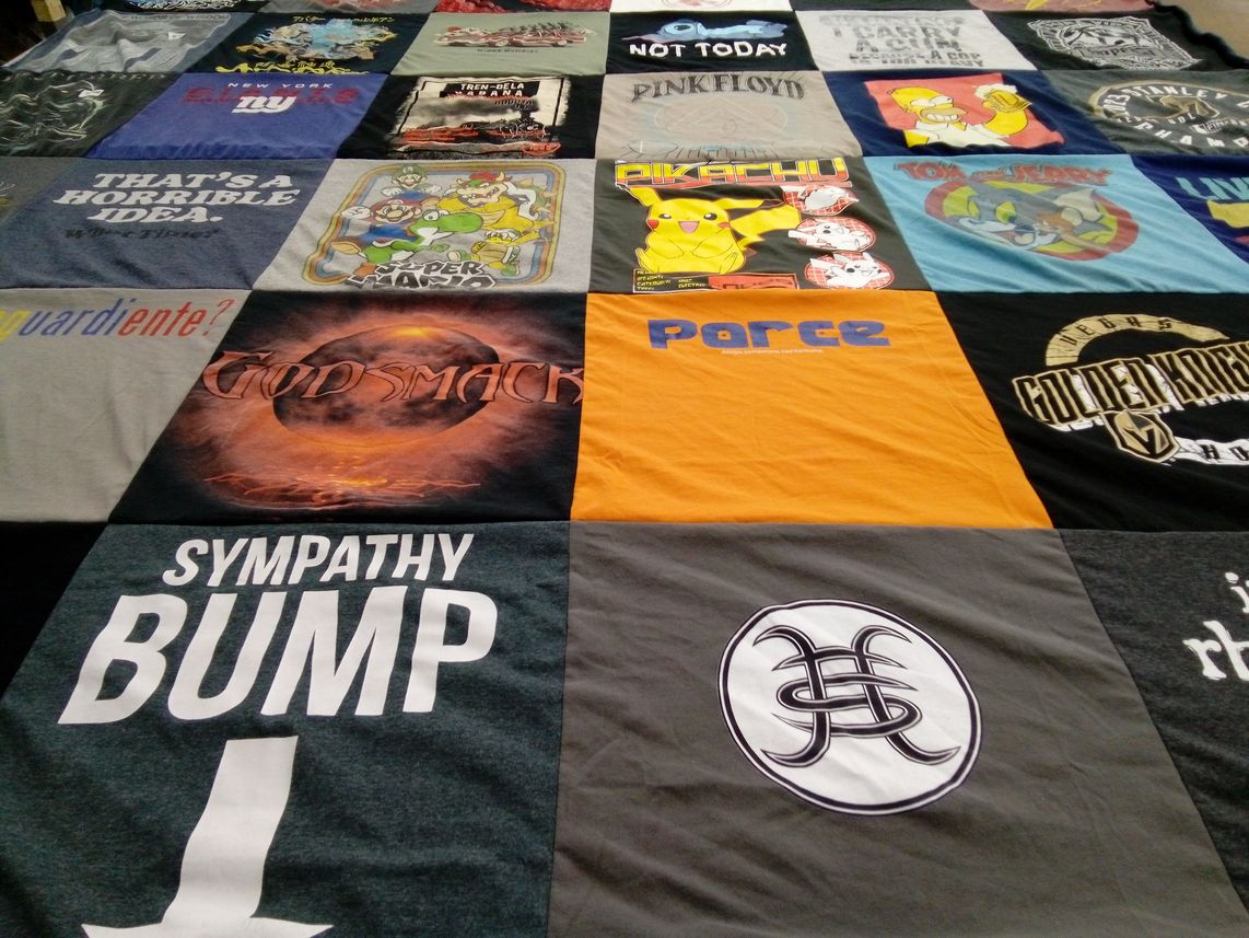 T-shirt quilt featuring vegas golden knights by Hugo from CA