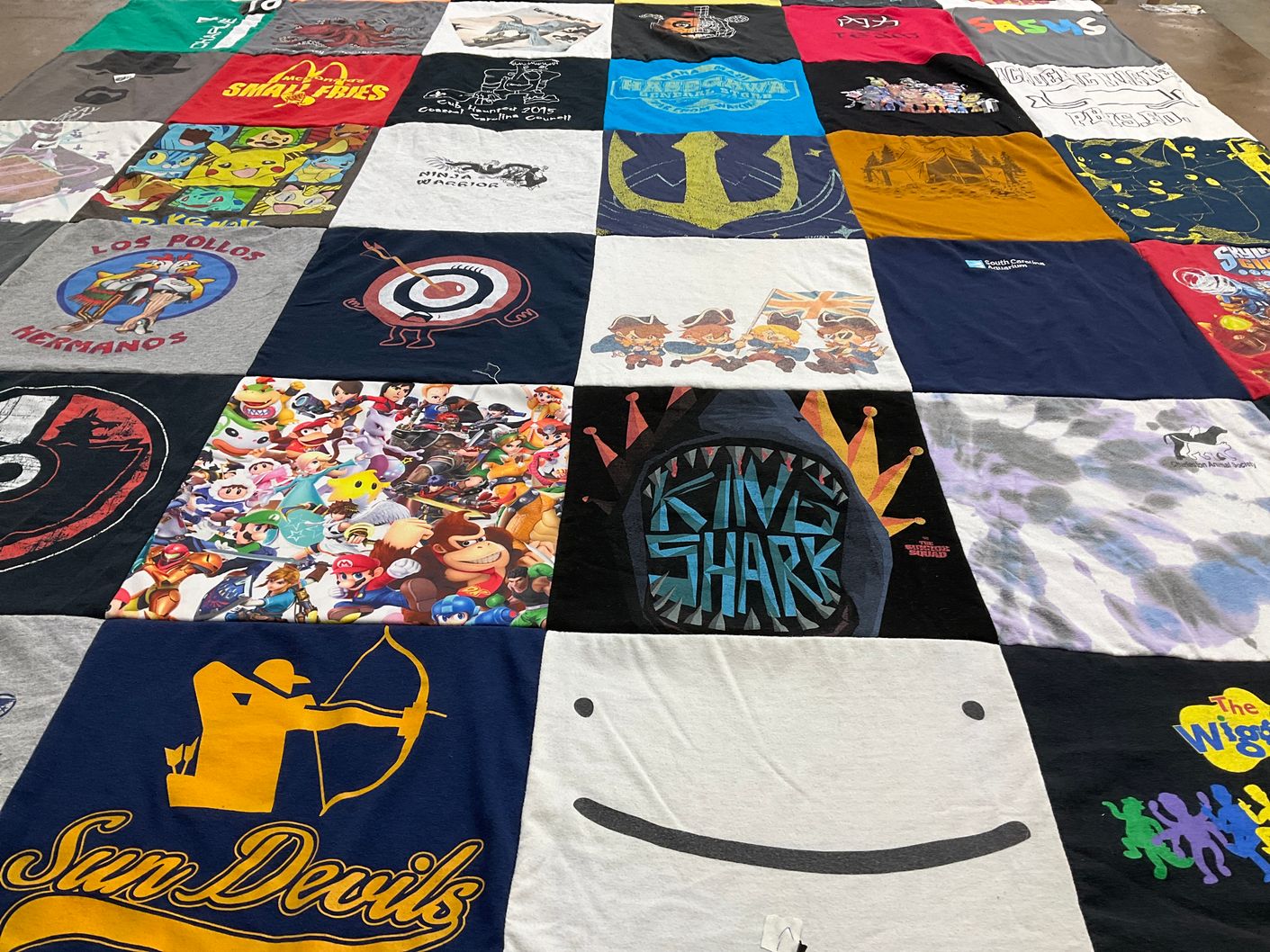 T-shirt quilt from arizona state university by Heather from SC