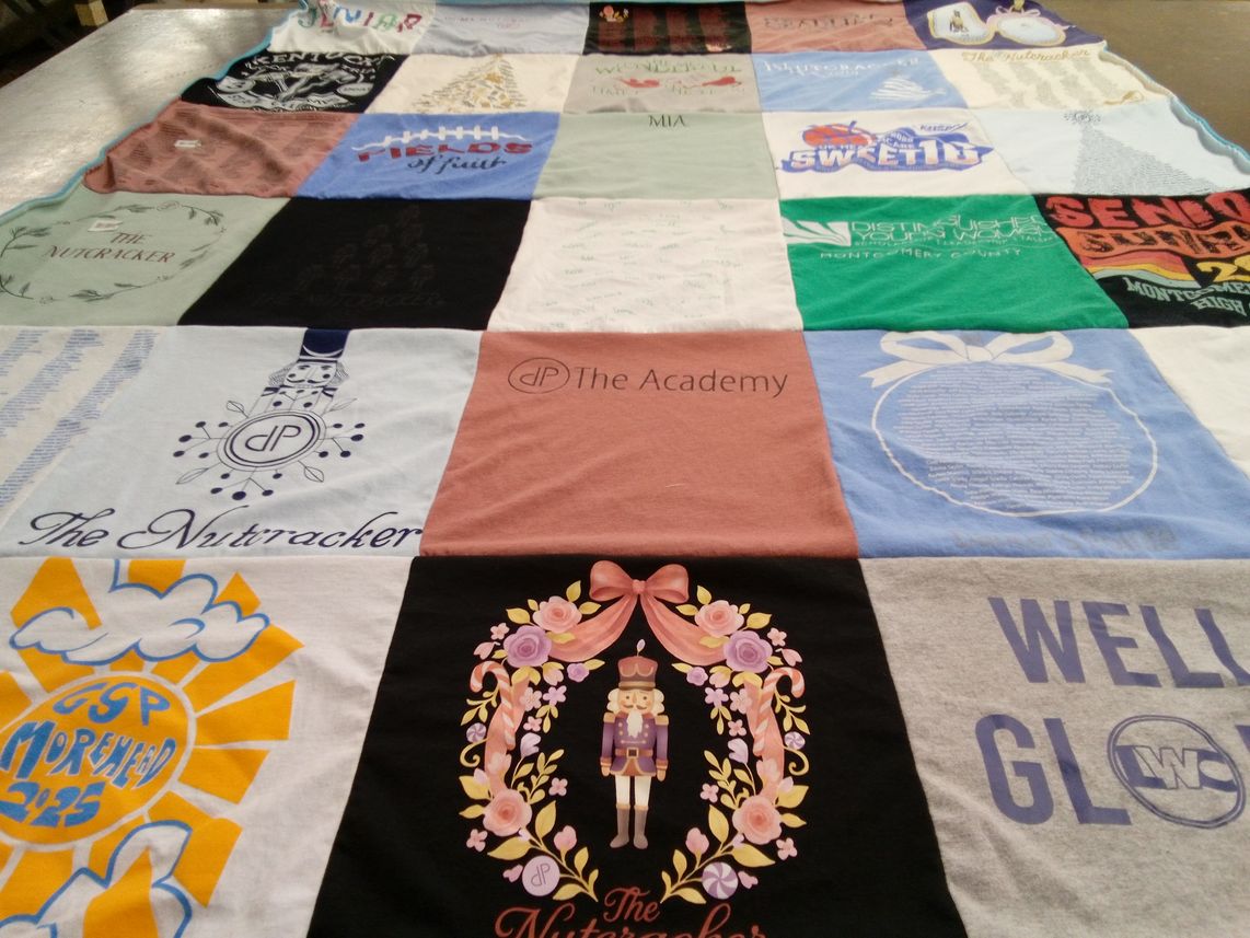 T-shirt quilt featuring mountainers by John from KY