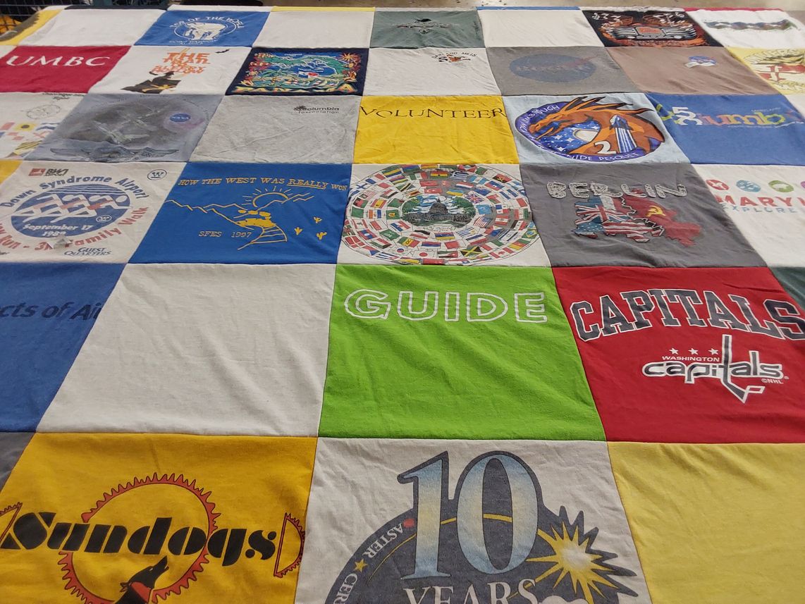 T-shirt quilt featuring washington capitals by Jean from CA