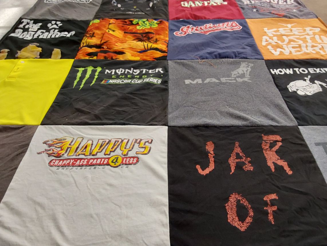 T-shirt quilt by Deborah from AZ