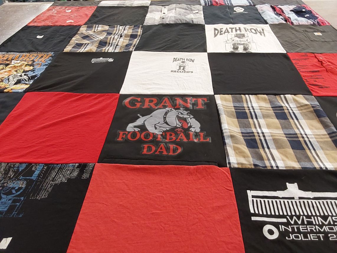 T-shirt quilt by Rebecca from IL