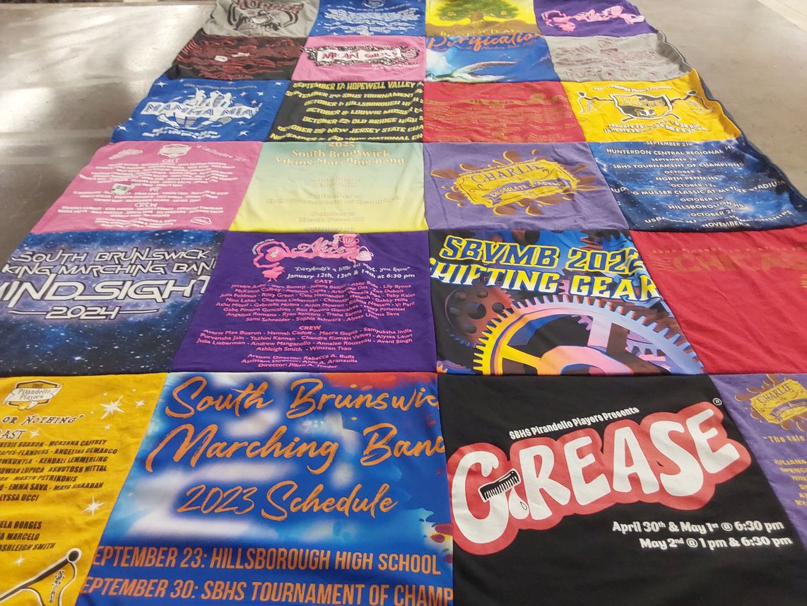 T-shirt quilt from south brunswick high school by Colleen from NJ