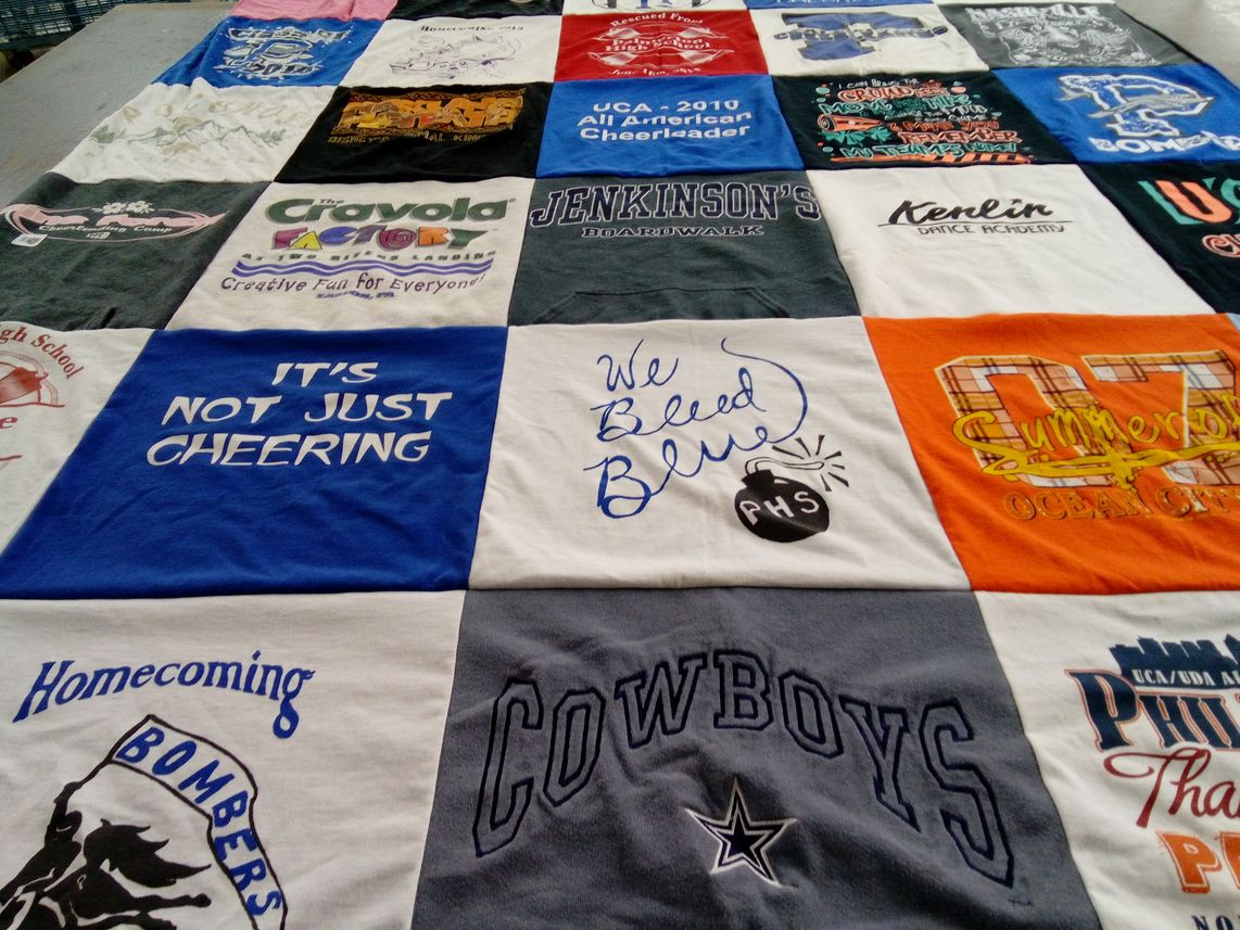 T-shirt quilt featuring cowboys by Kassandra from PA