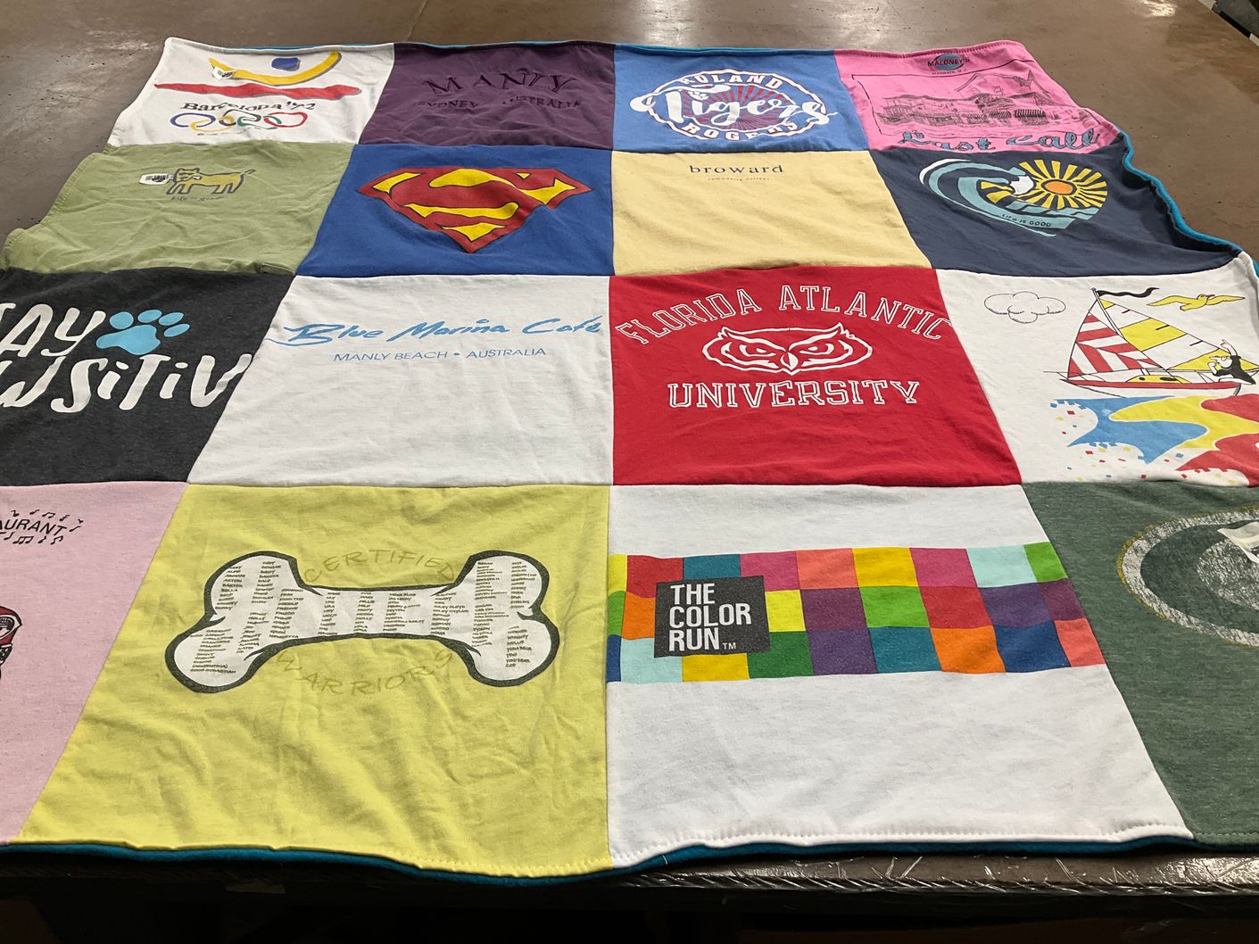 T-shirt quilt from florida atlantic university by Brooke from NJ