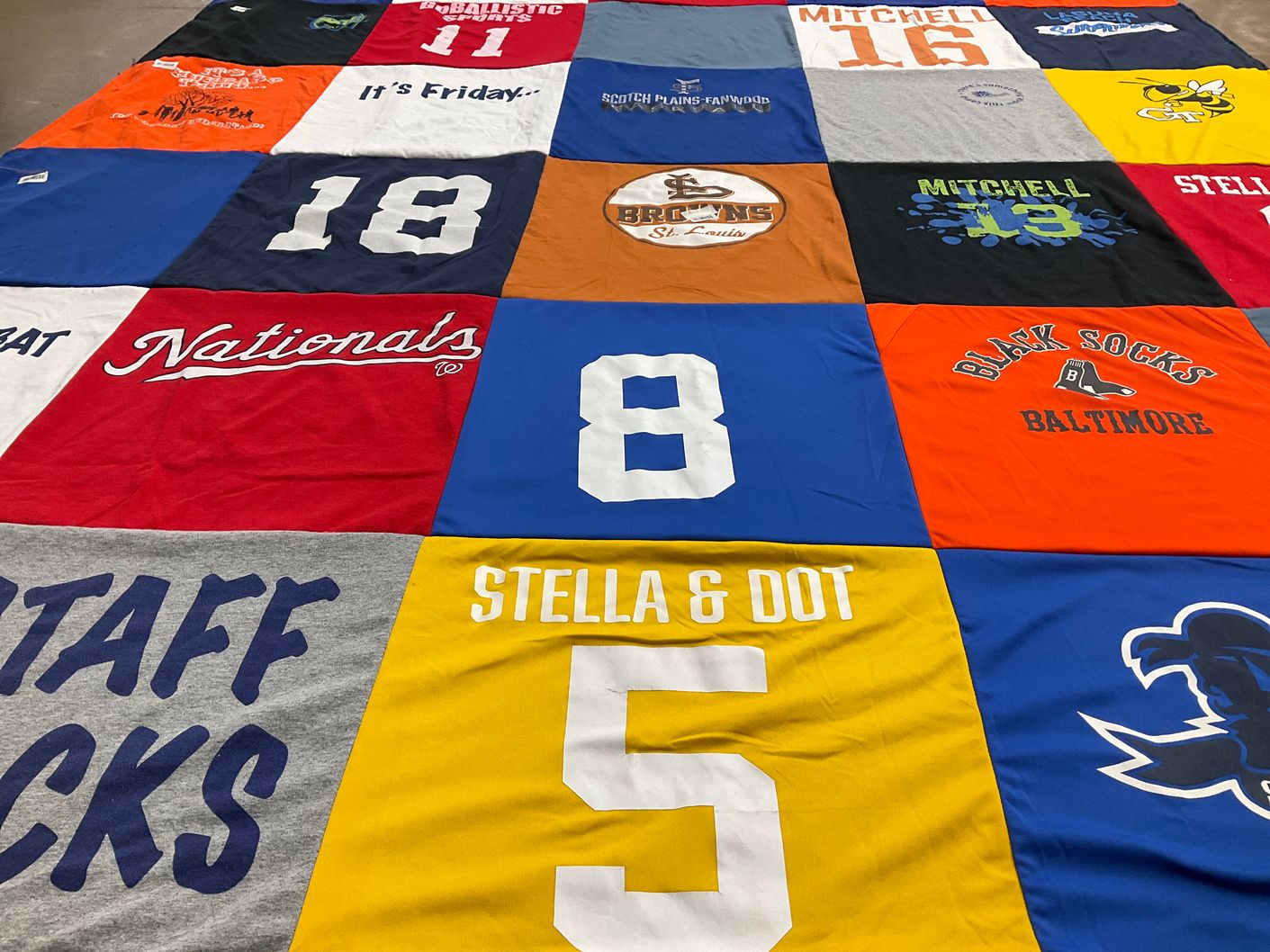 T-shirt quilt by beth from NJ