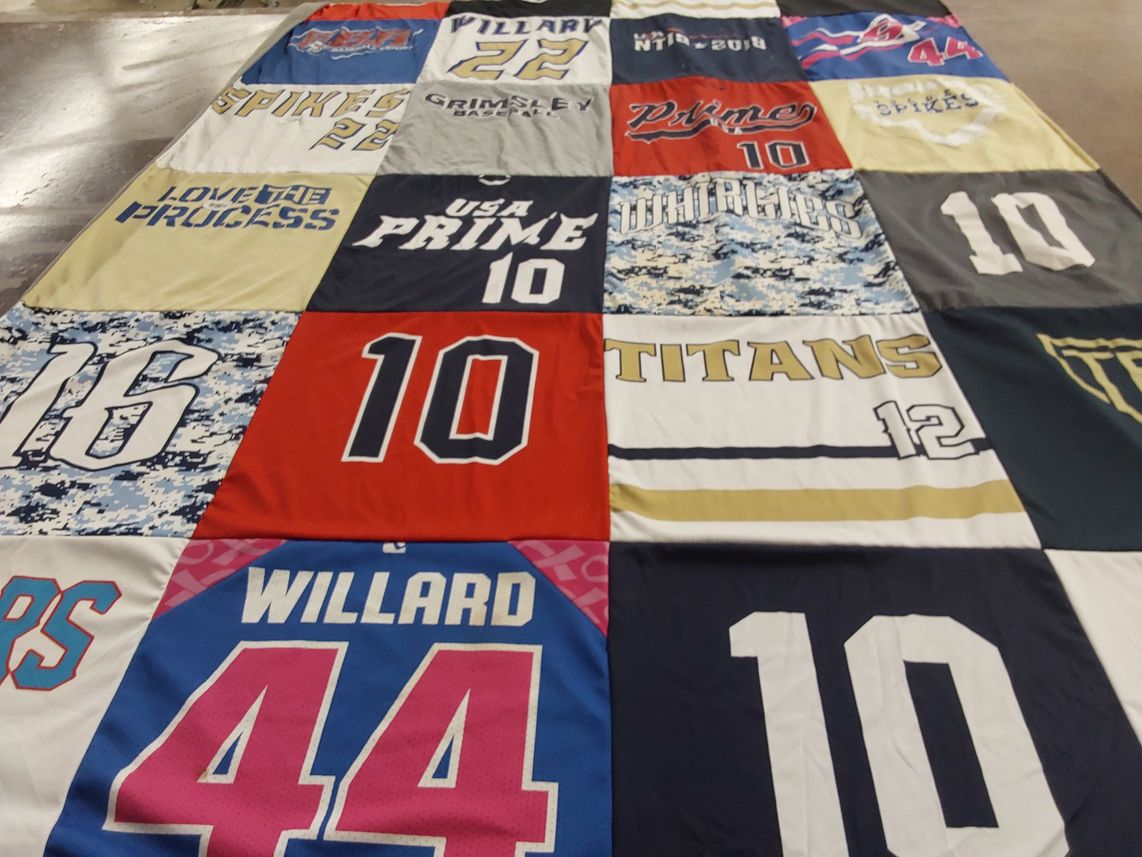 T-shirt quilt featuring titans by Jennifer from NC