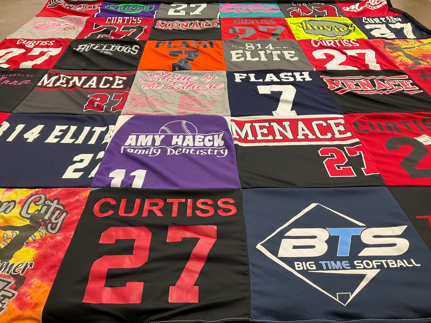 T-shirt quilt featuring 814 elite, menace by Dawn from PA