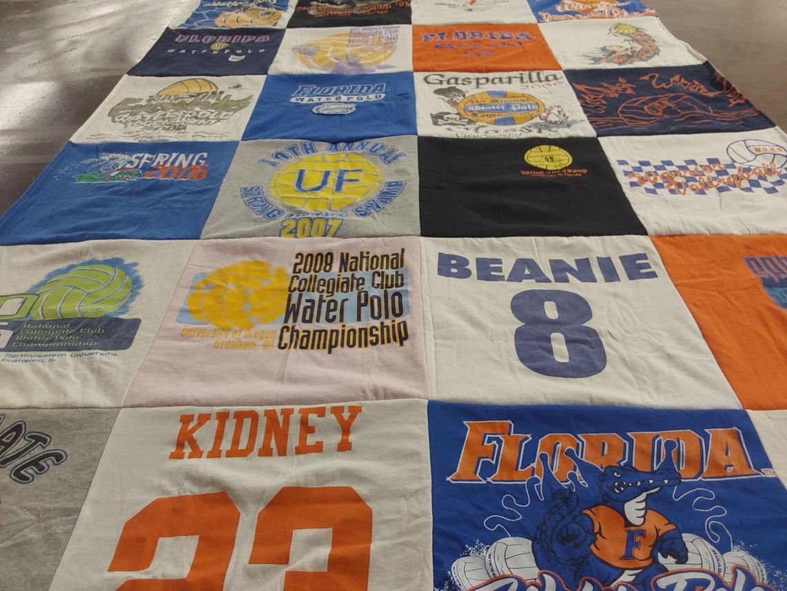 T-shirt quilt from university of florida by Ed from FL