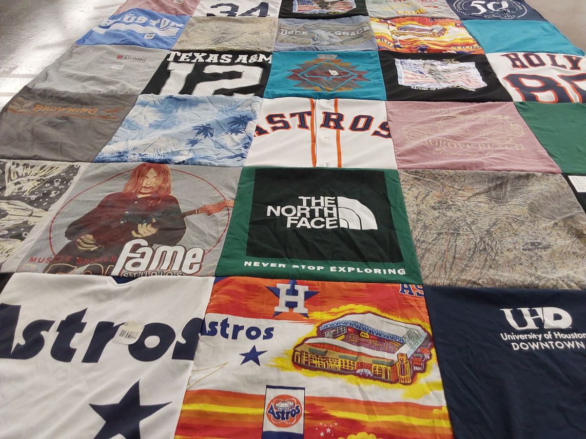 T-shirt quilt featuring houston astros by Brenda from TX