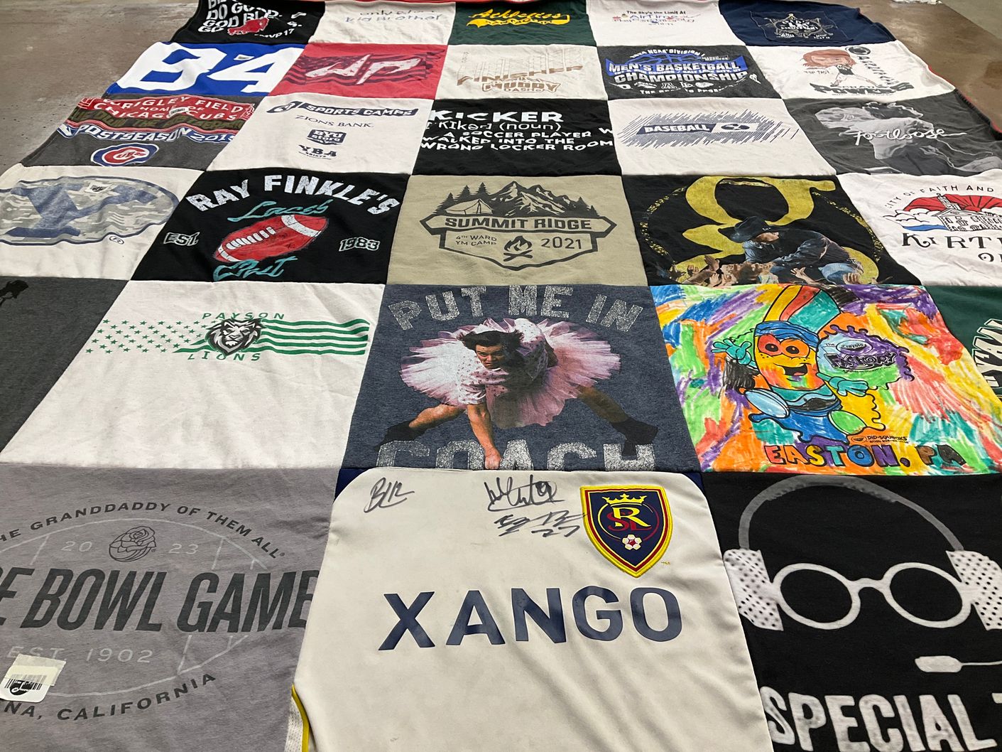 T-shirt quilt featuring real salt lake by Kelli from UT