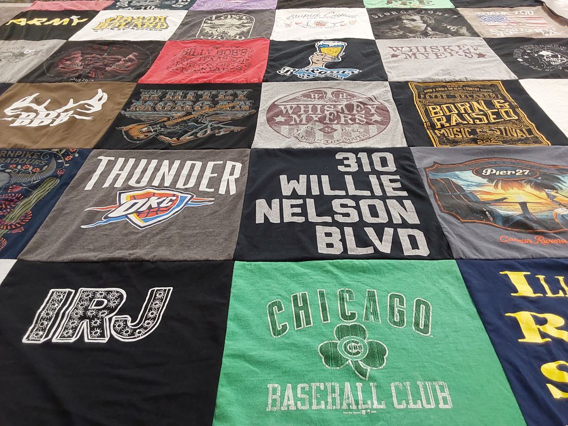 T-shirt quilt featuring oklahoma city thunder by Melissa from OK