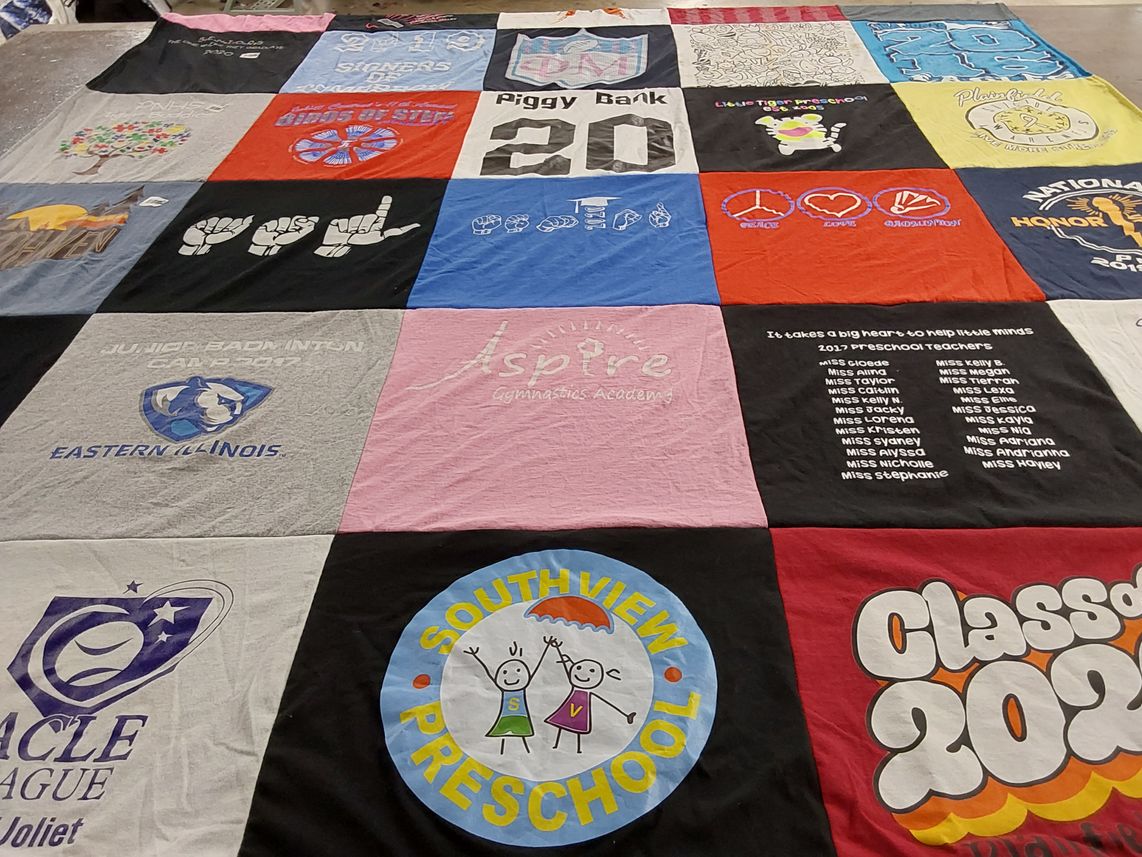 T-shirt quilt from eastern illinois university by Trina from IL