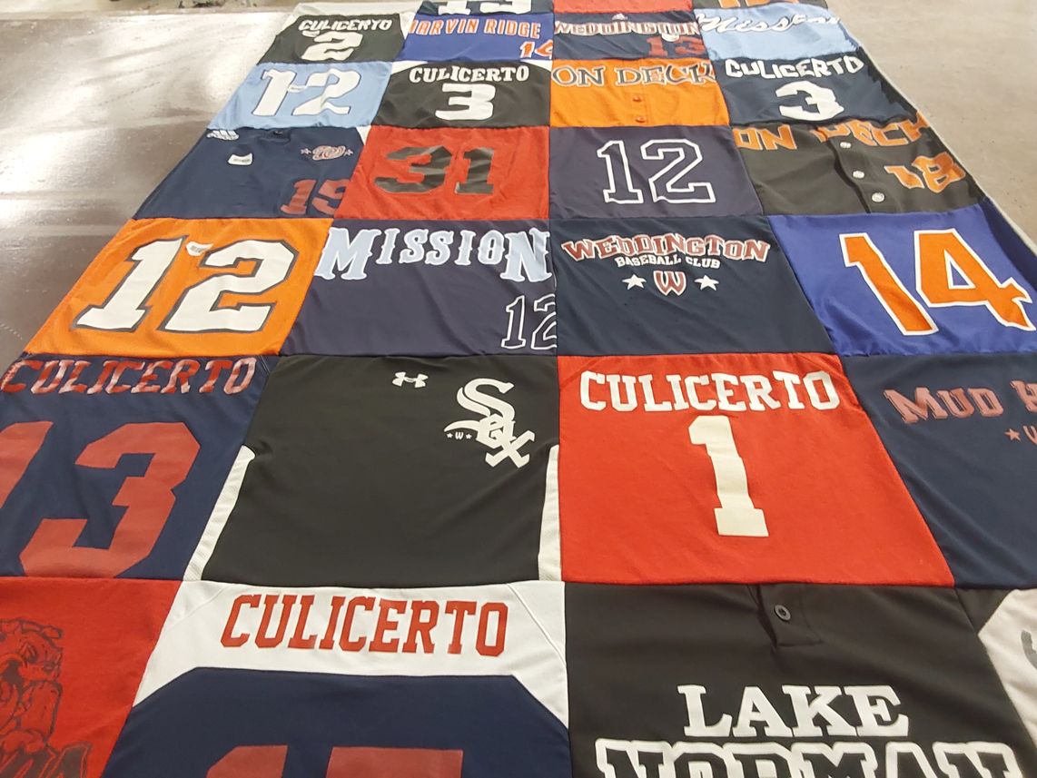 T-shirt quilt from lake norman high school, weddington high school by Angie from NC