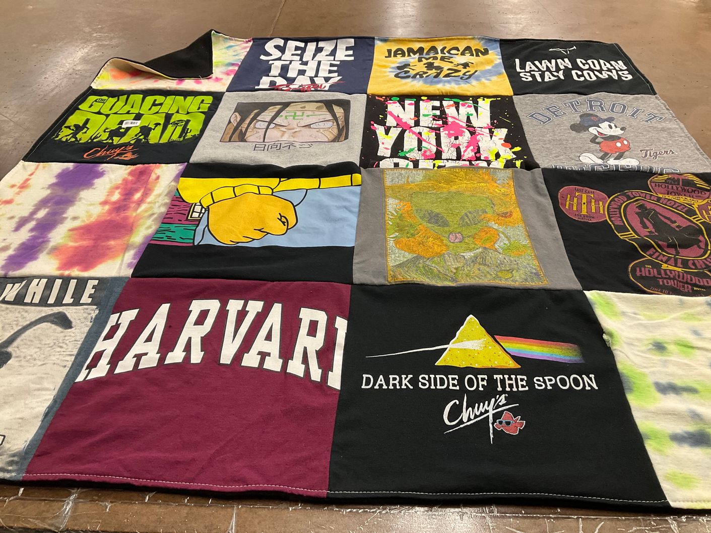 T-shirt quilt from harvard university by Lauren from FL