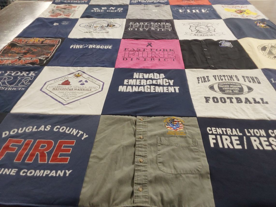 T-shirt quilt from university of nevada, reno by Anjanette from NV