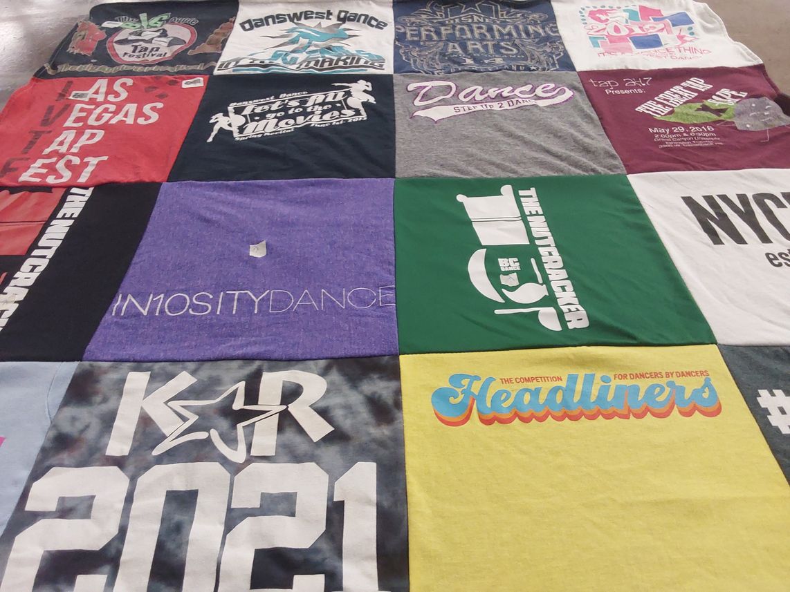 T-shirt quilt featuring kar by Erin from AZ