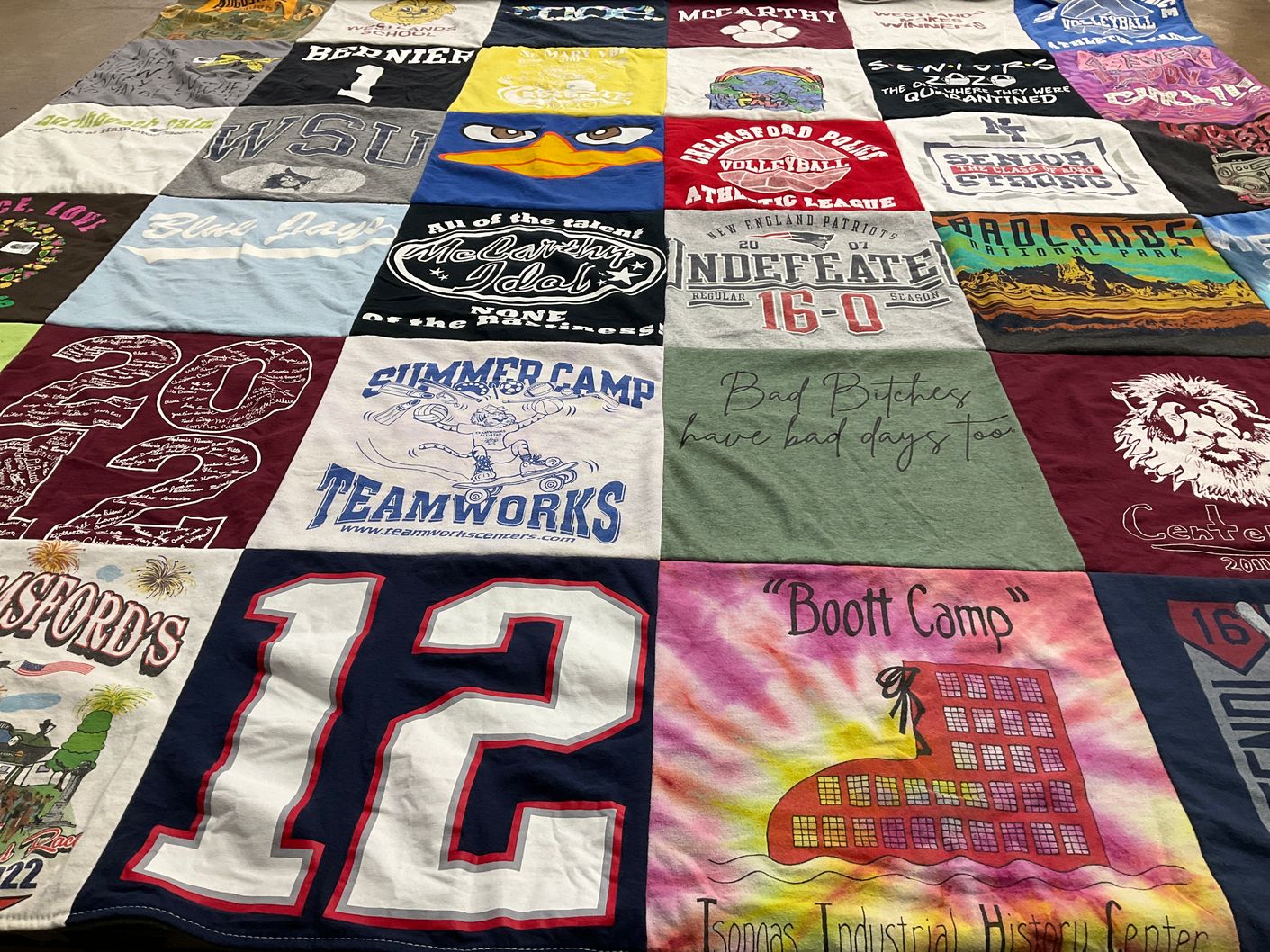 T-shirt quilt from washington state university by Kerry from MA