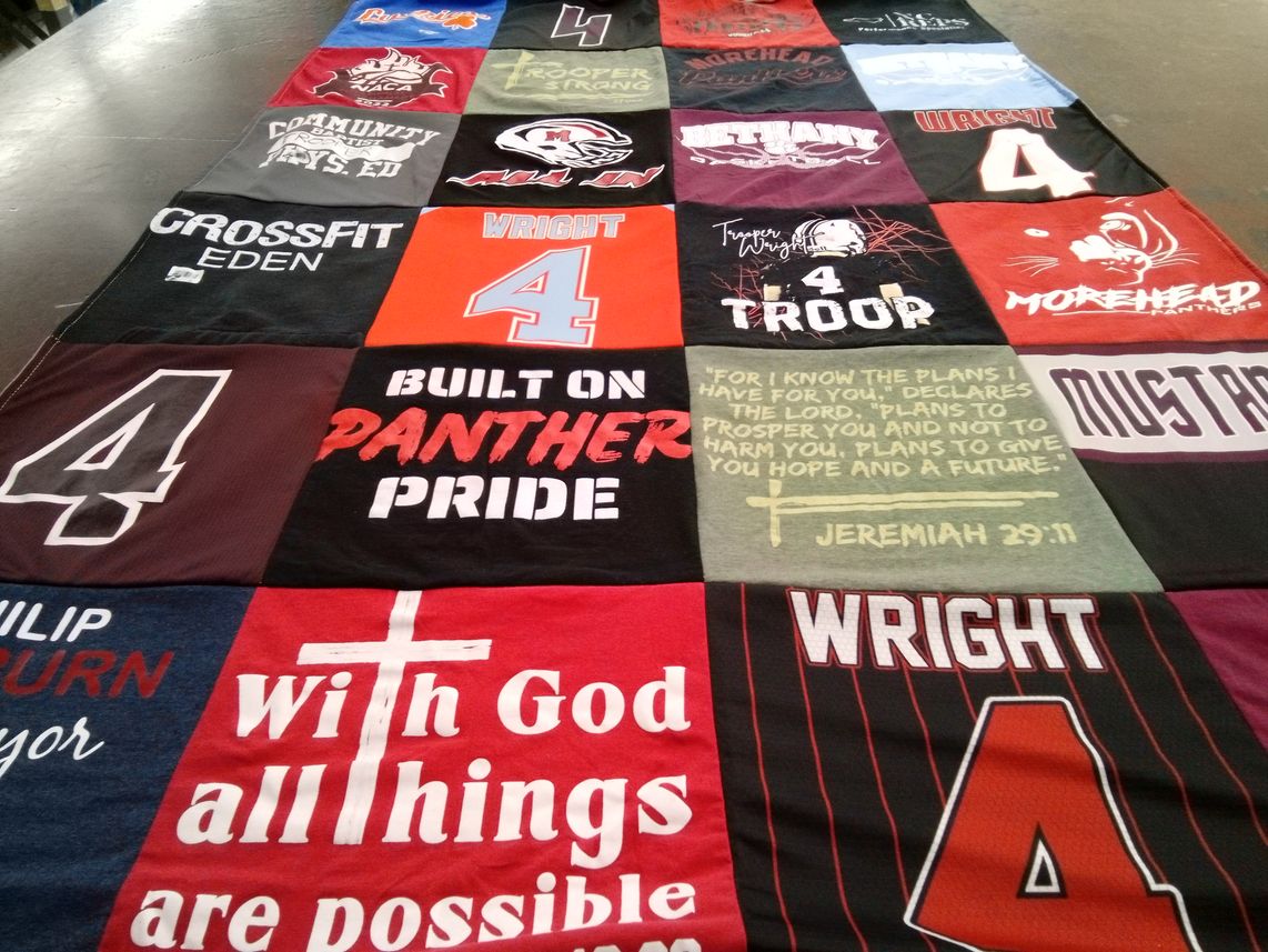 T-shirt quilt featuring panther by Karen from NC