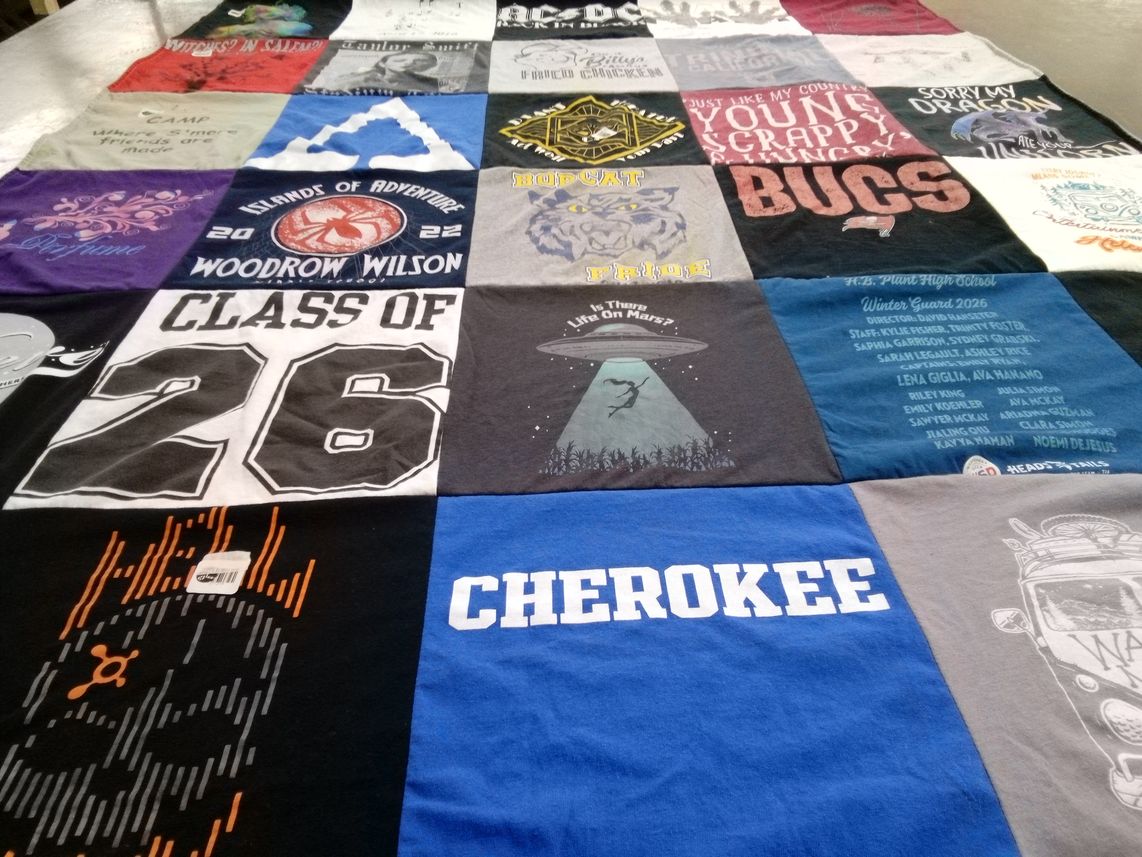 T-shirt quilt from woodrow wilson high school, head high school by Clarissa from FL
