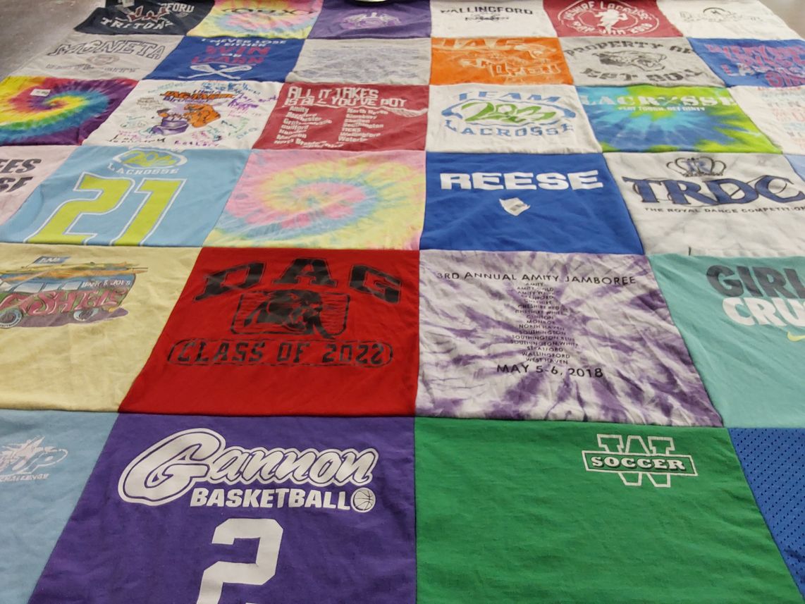 T-shirt quilt featuring gannon university basketball, soccer by Kristen from CT