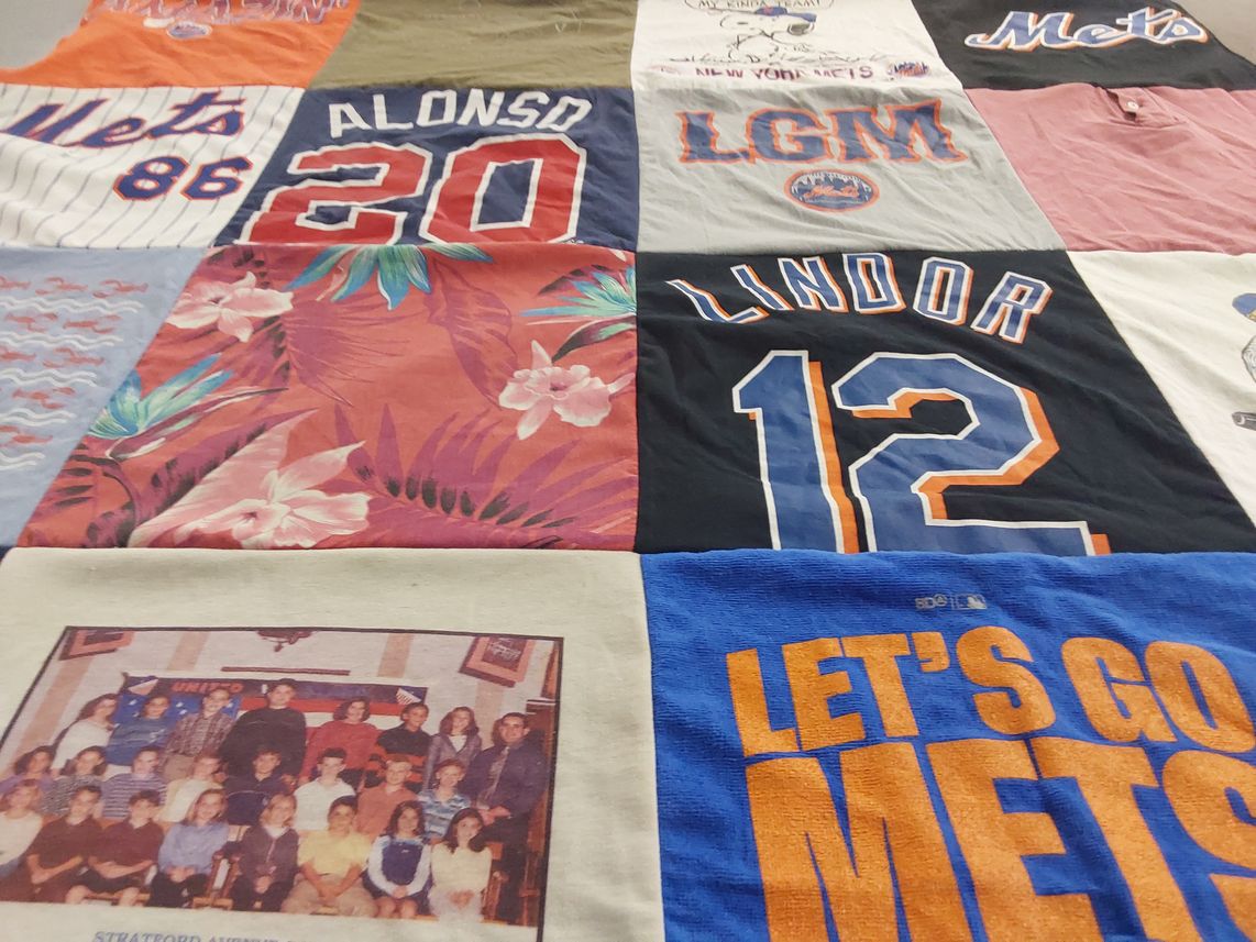 T-shirt quilt featuring new york mets by Ryan from NY