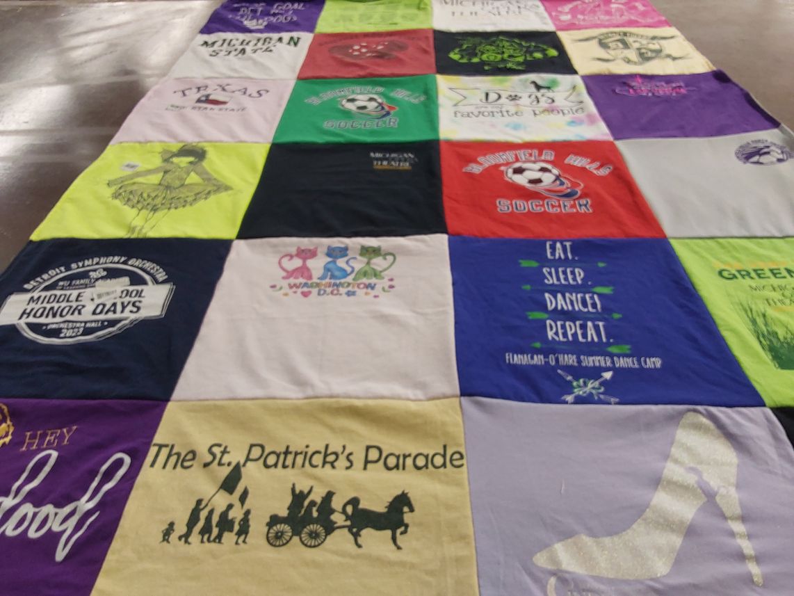 T-shirt quilt featuring mountel hills soccer by Rosalia from MI