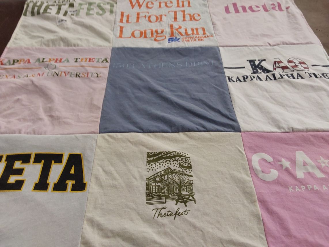 T-shirt quilt from texas a&m university by Stefani from TX