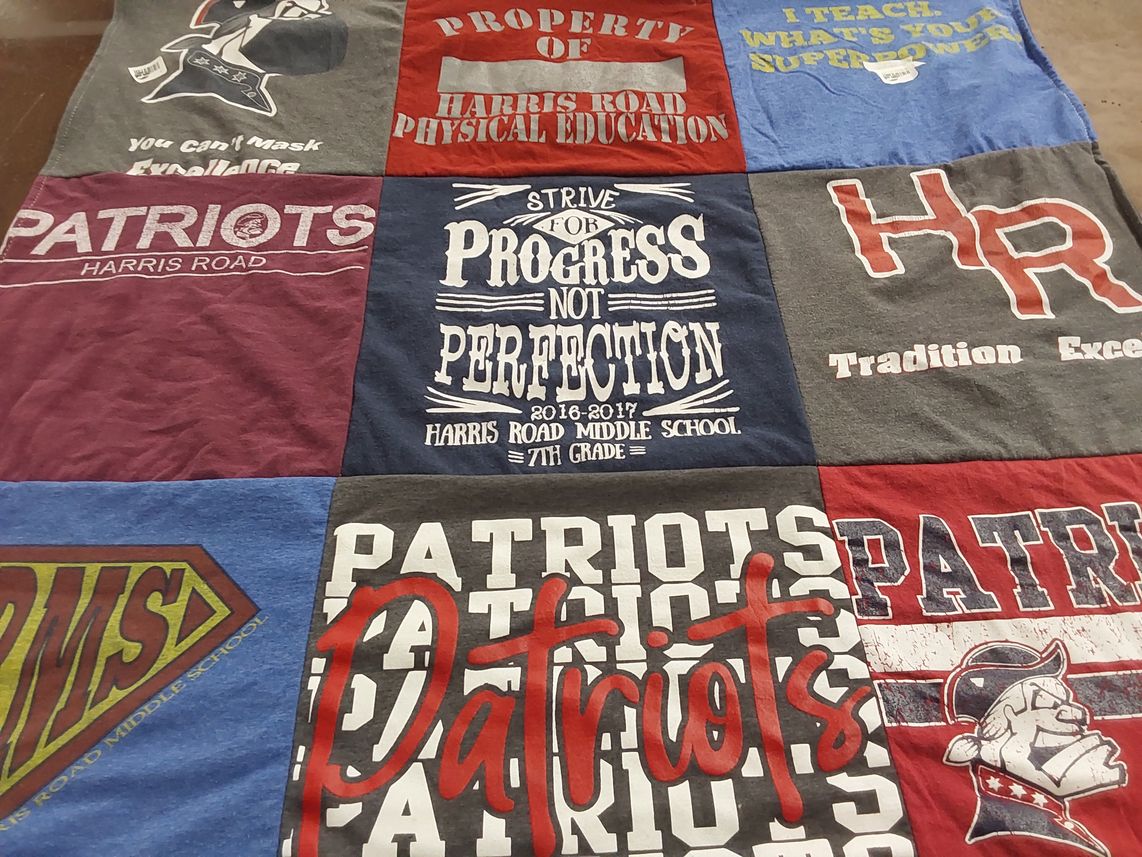 T-shirt quilt featuring patriots by Liz from NC