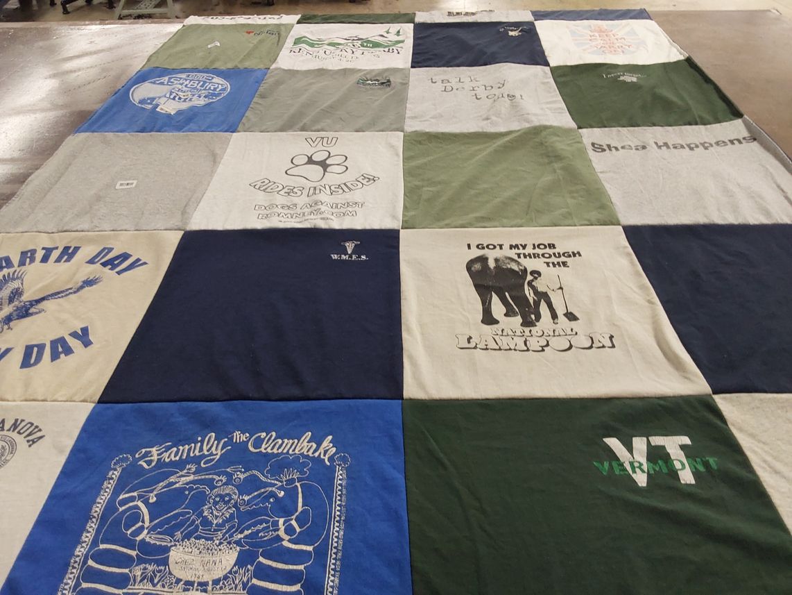 T-shirt quilt from villanova university by caleb from GA