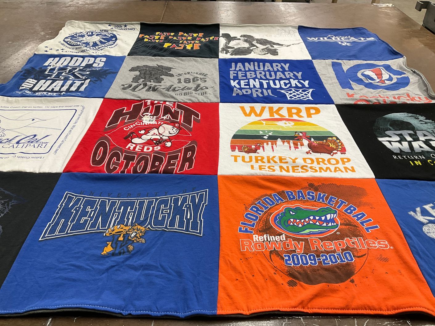 T-shirt quilt featuring florida basketball by Don from KY