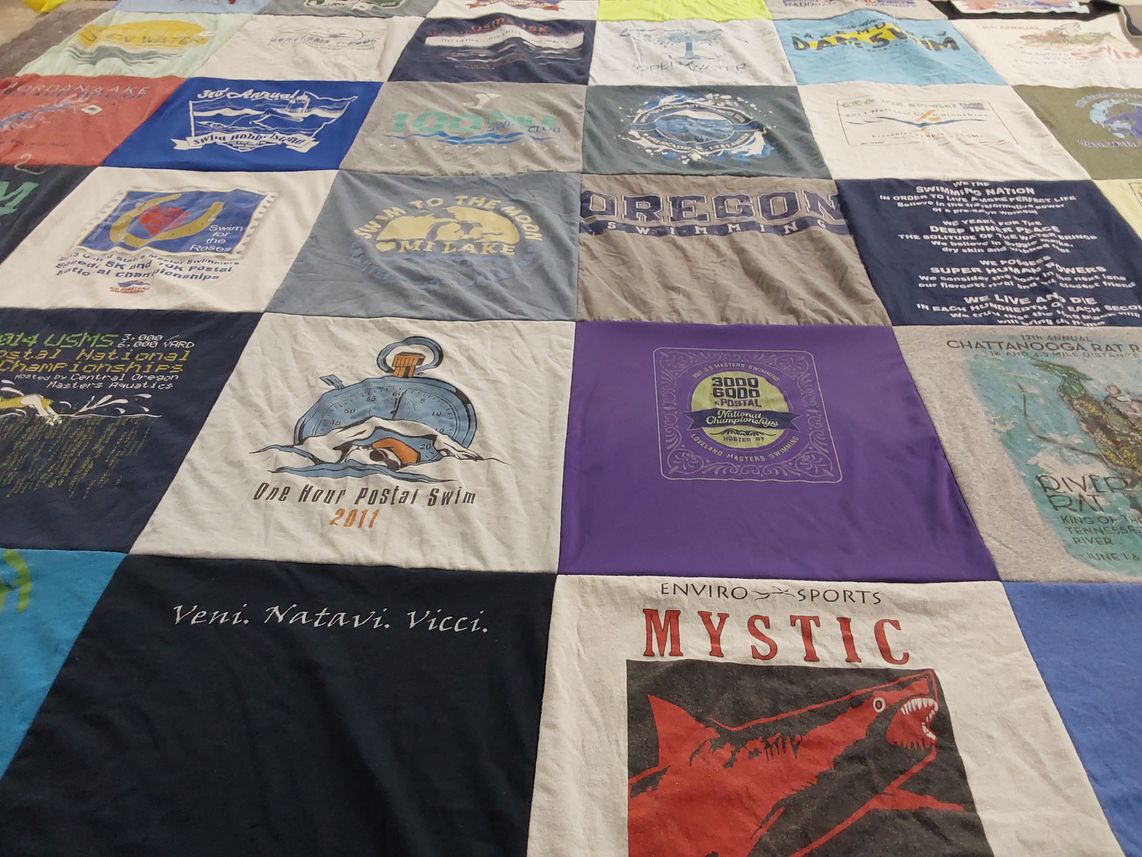 T-shirt quilt from oregon swimming by Paul from GA