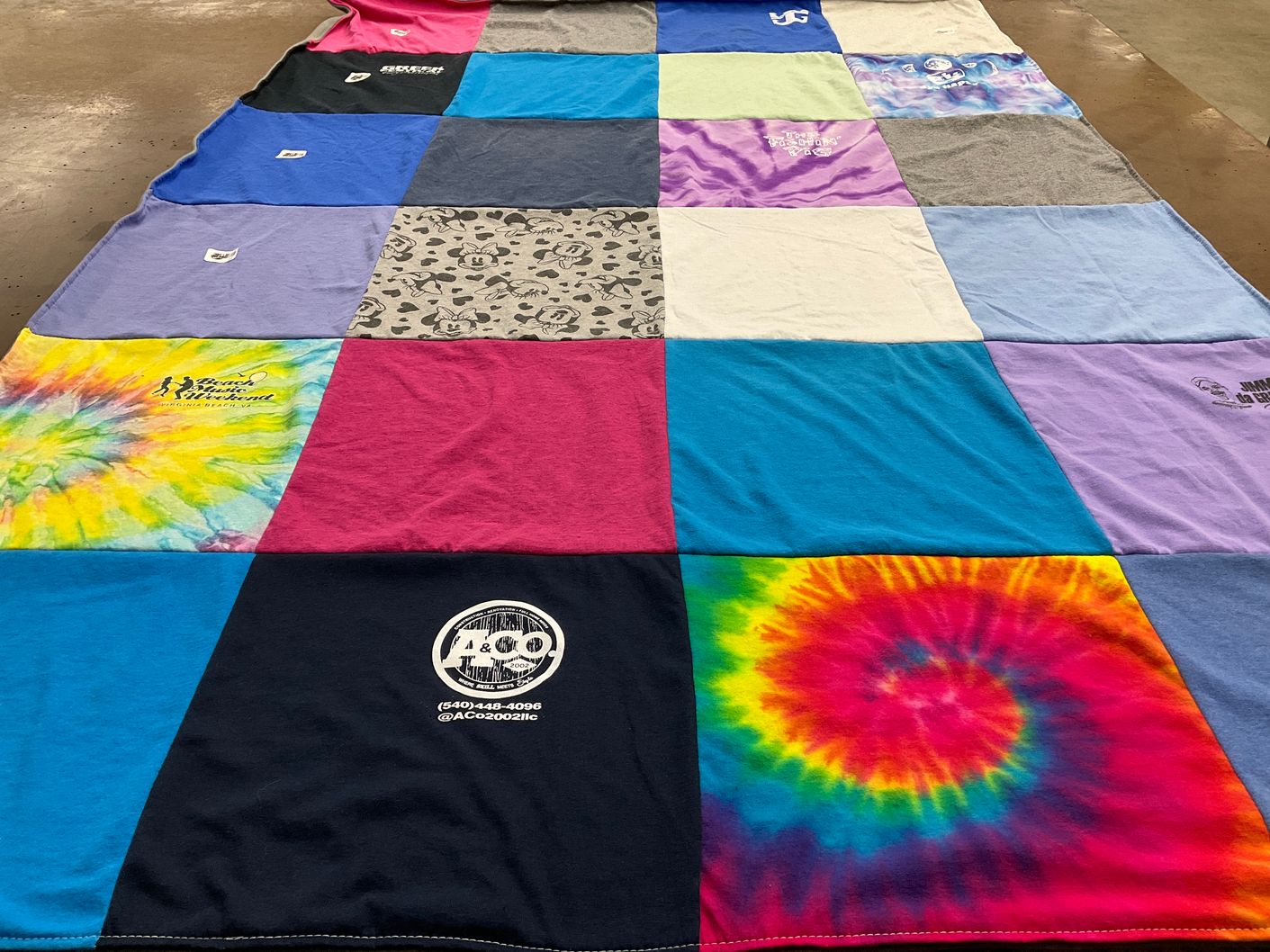 T-shirt quilt with crafting, quilting themes by Alan from VA
